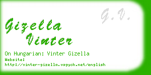 gizella vinter business card